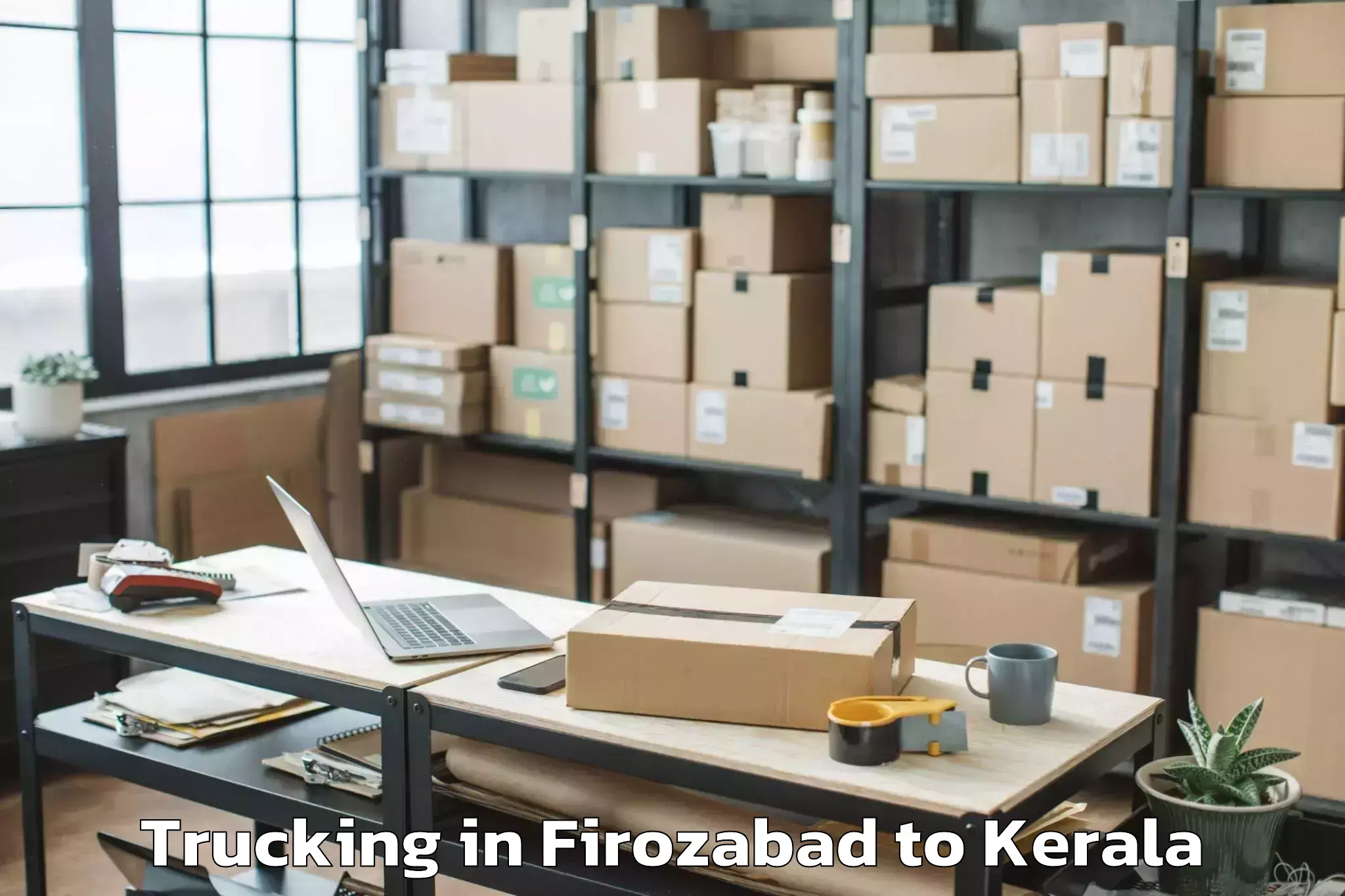 Top Firozabad to Wayanad Trucking Available